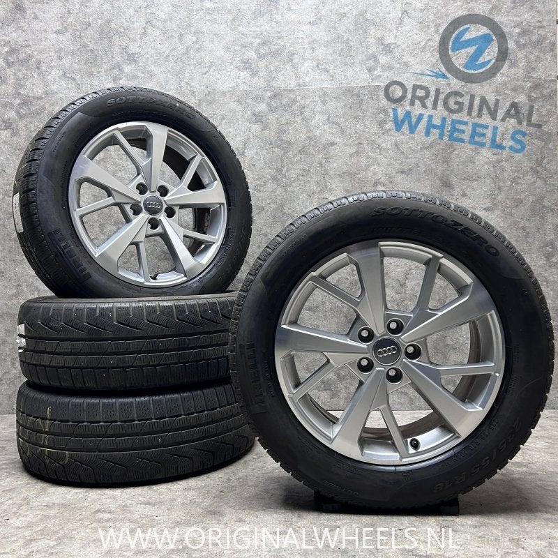 18 inch originele velgen + winterbanden Audi Q3 83A601025J, Auto-onderdelen, 18 inch, Gebruikt, -, -