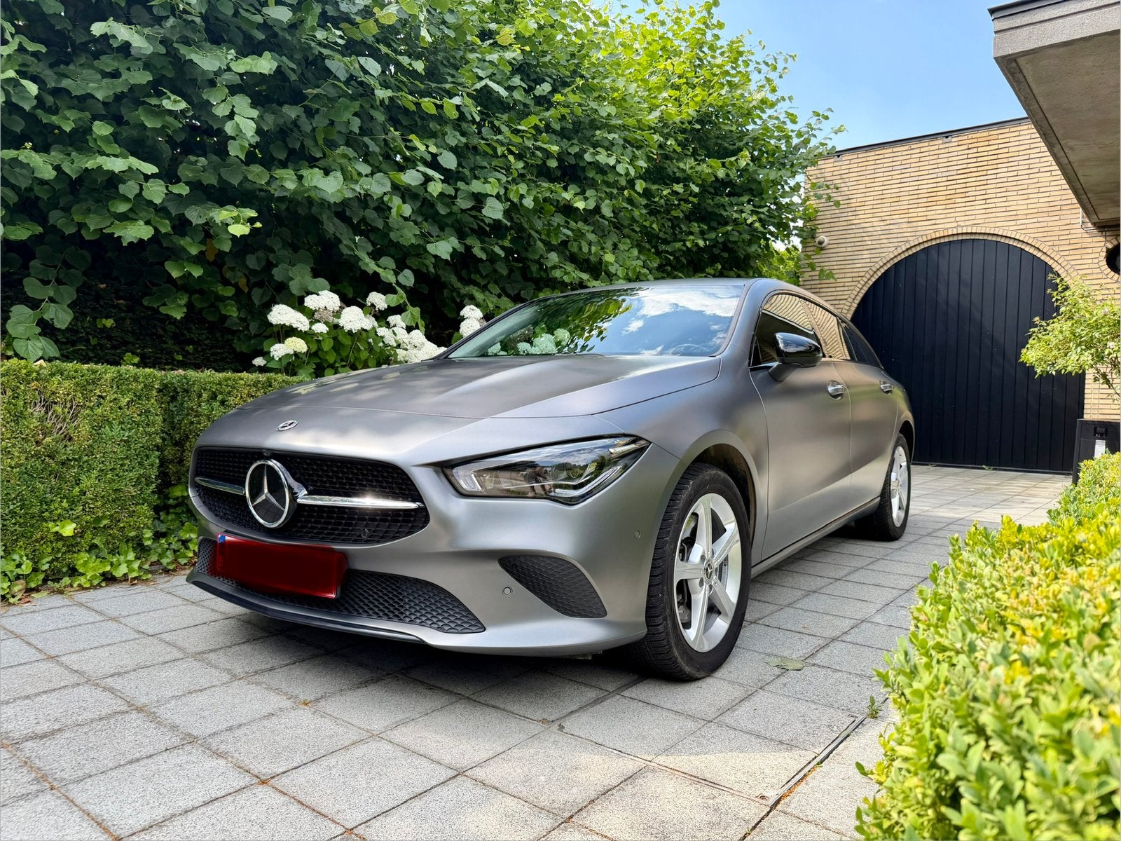 Mercedes CLA 250e origineel designo magno matte, Auto's, Automaat, CLA, 360° camera, Te koop