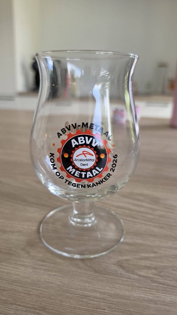 Duvel glas ABVV, Verzamelen, Ophalen, Zo goed als nieuw, Glas of Glazen, Duvel