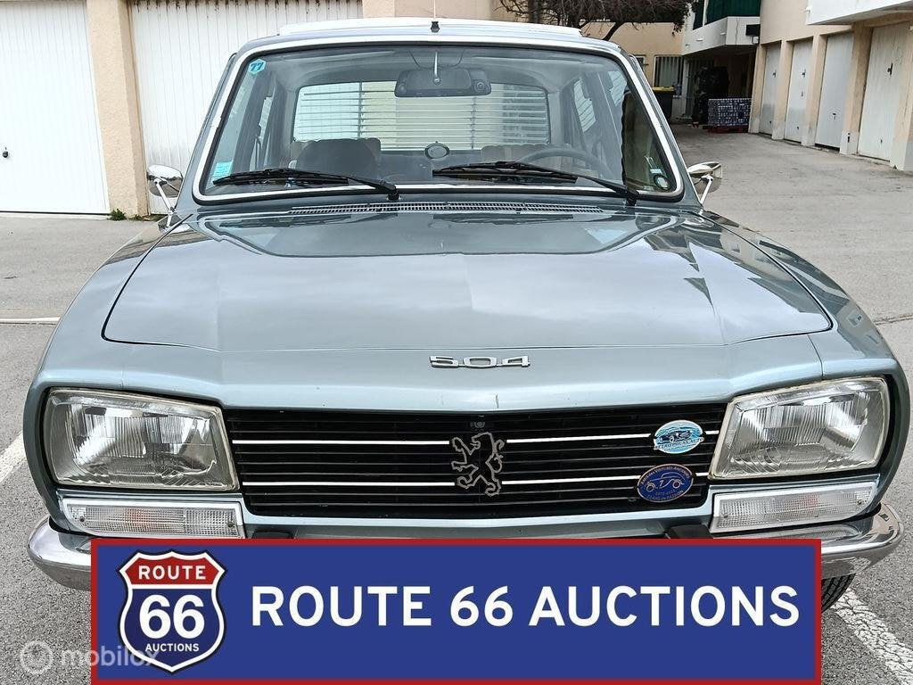 Peugeot 504 TI Automatic | 1977 | Route 66 Auctions, Auto's, Zwart, Bedrijf, Handgeschakeld, Overige carrosserie