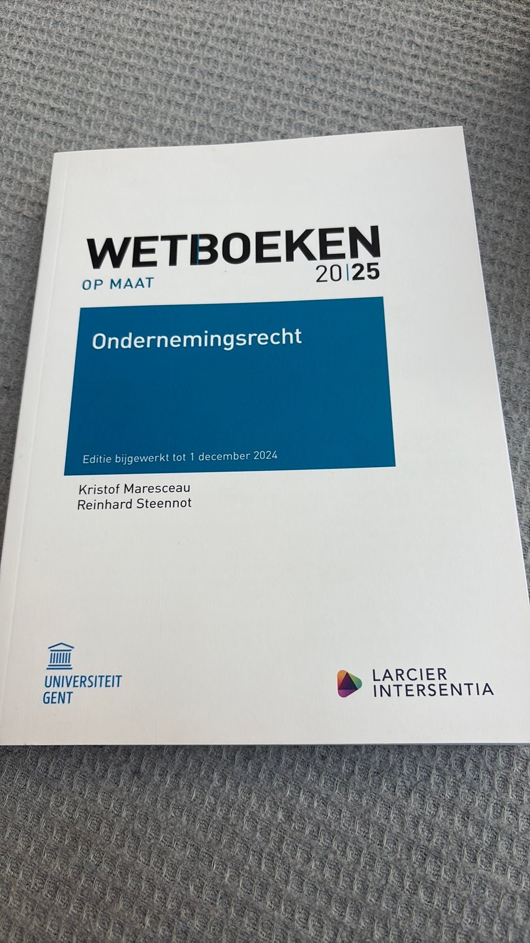 Wetboek ondernemingsrecht, Boeken, Ophalen, Zo goed als nieuw