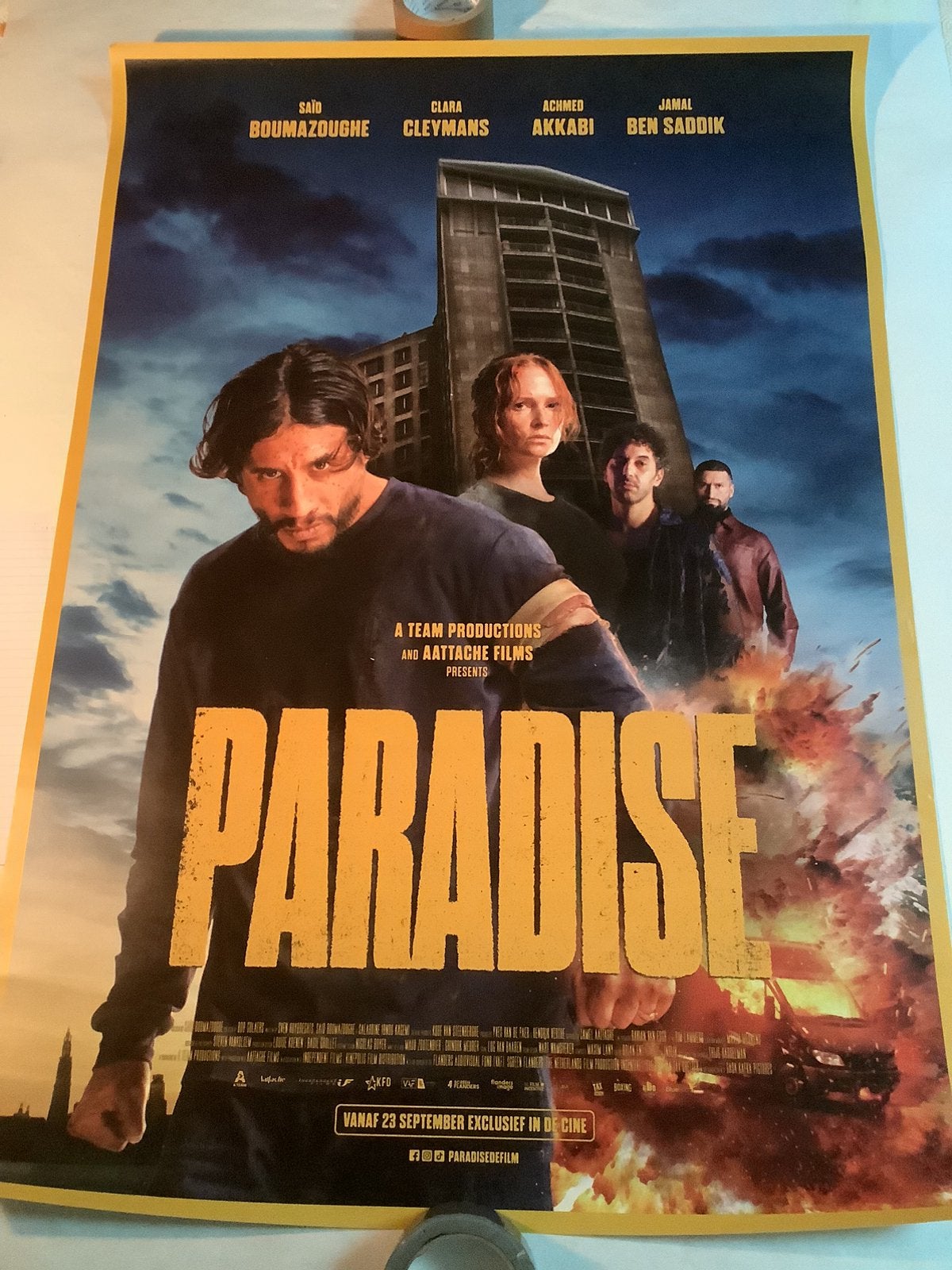 PARADISE   FILMPOSTER   70-100 cm, Ophalen of Verzenden, Zo goed als nieuw