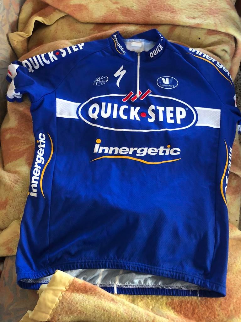 Quick Step Vermarc XL trui plus broek, Ophalen, Zo goed als nieuw, XL