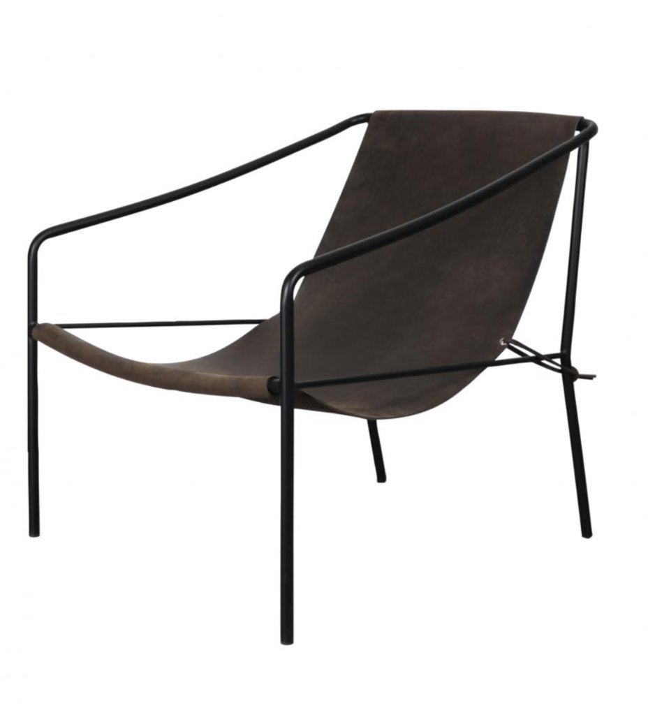 STOEL - ANILINE LEDER + STAAL, Maison & Meubles, Chaises, Modern - landelijk - vintage, Enlèvement, Utilisé, Une