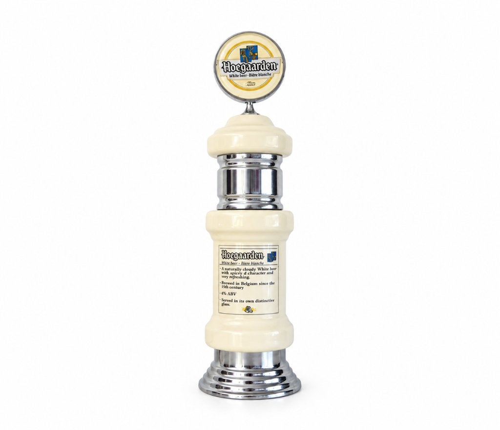 Hoegaarden porseleinen tapzuil - Tapkraan - Biertap, Ophalen, Gebruikt