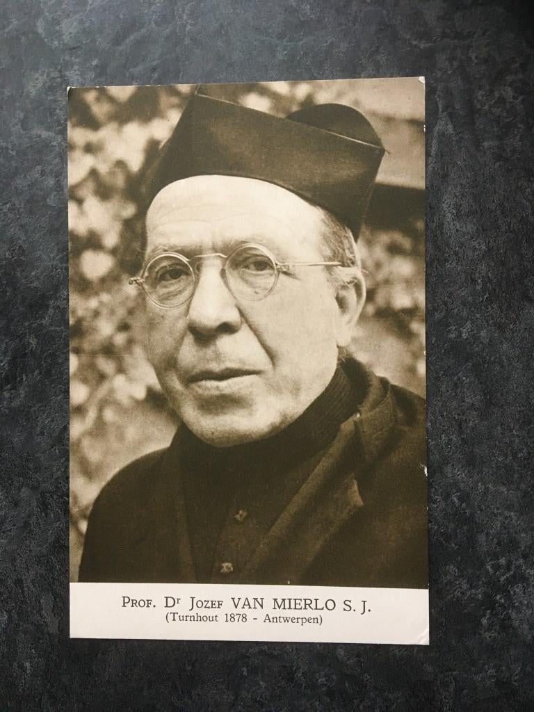 postkaart Prof Dr. Jozef Van Mierlo S.J. - Jezuïet, Ophalen of Verzenden