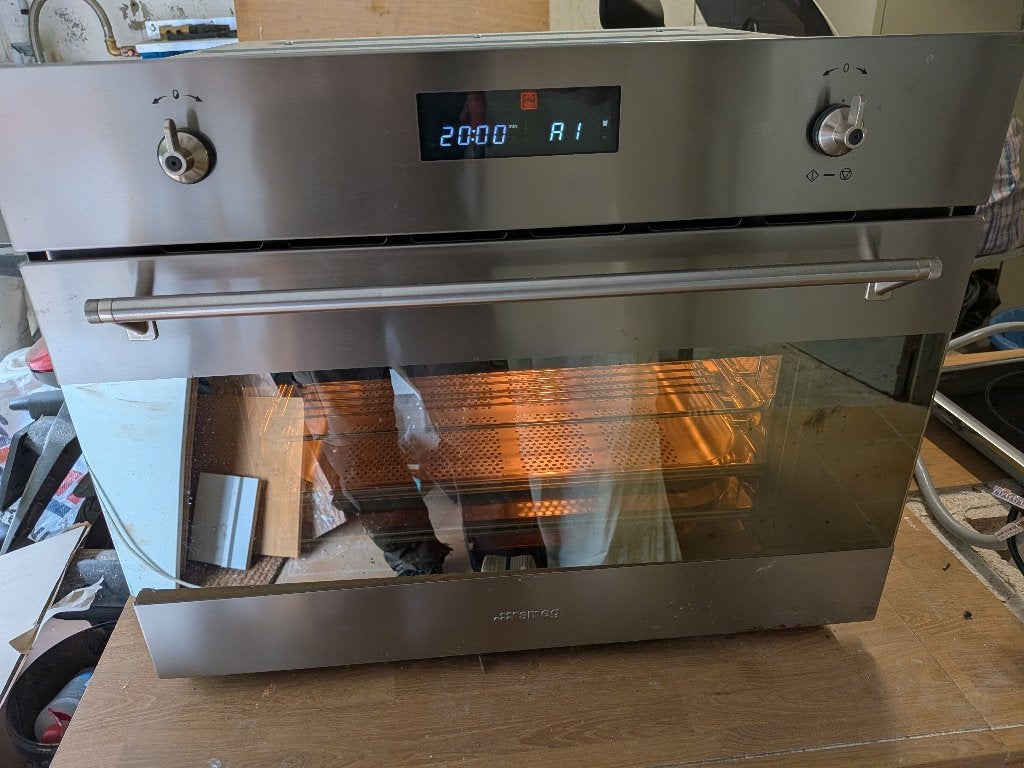 Ingebouwde SMEG-stoomoven, Elektronische apparatuur, Ophalen, 45 tot 50 cm, Gebruikt, Smeg