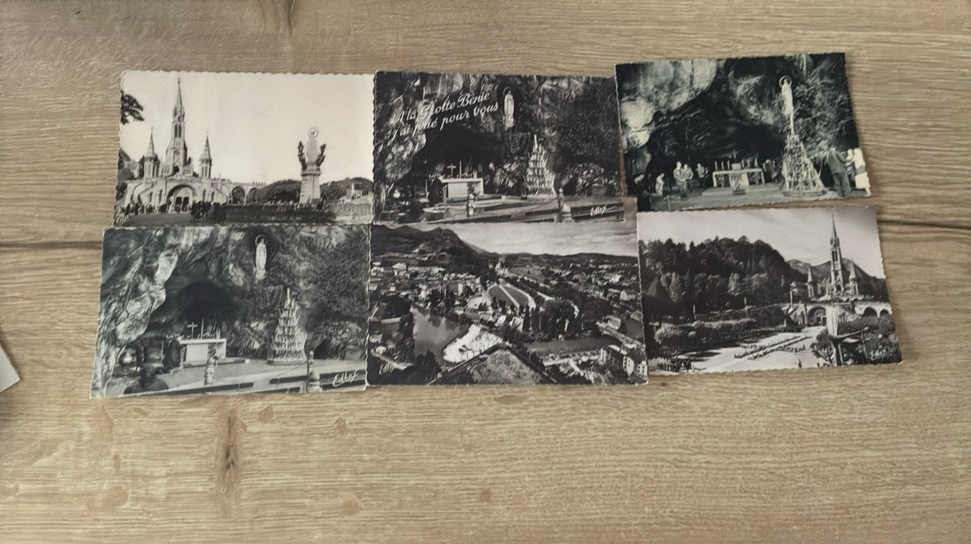 Lot 6 postkaarten Lourdes, Verzamelen, Ophalen of Verzenden