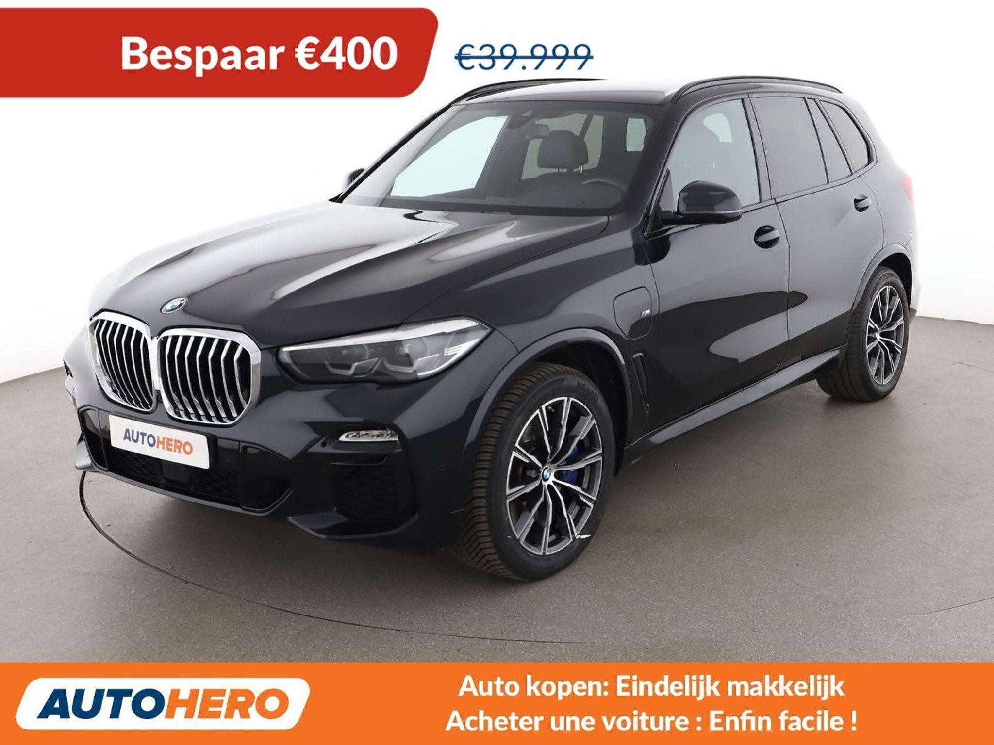 BMW X5 xDrive 45e M Sport (bj 2019, automaat), Auto's, BMW, Automaat, Gebruikt, Zwart, 5 zetels
