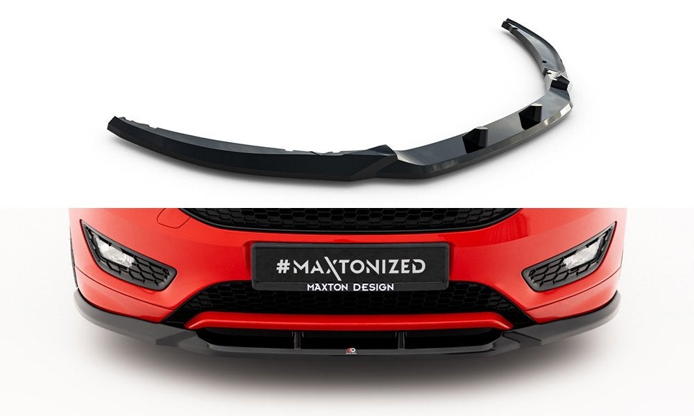 Maxton Design Ford Focus MK3 ST Line Face Spoiler Splitter, Verzenden