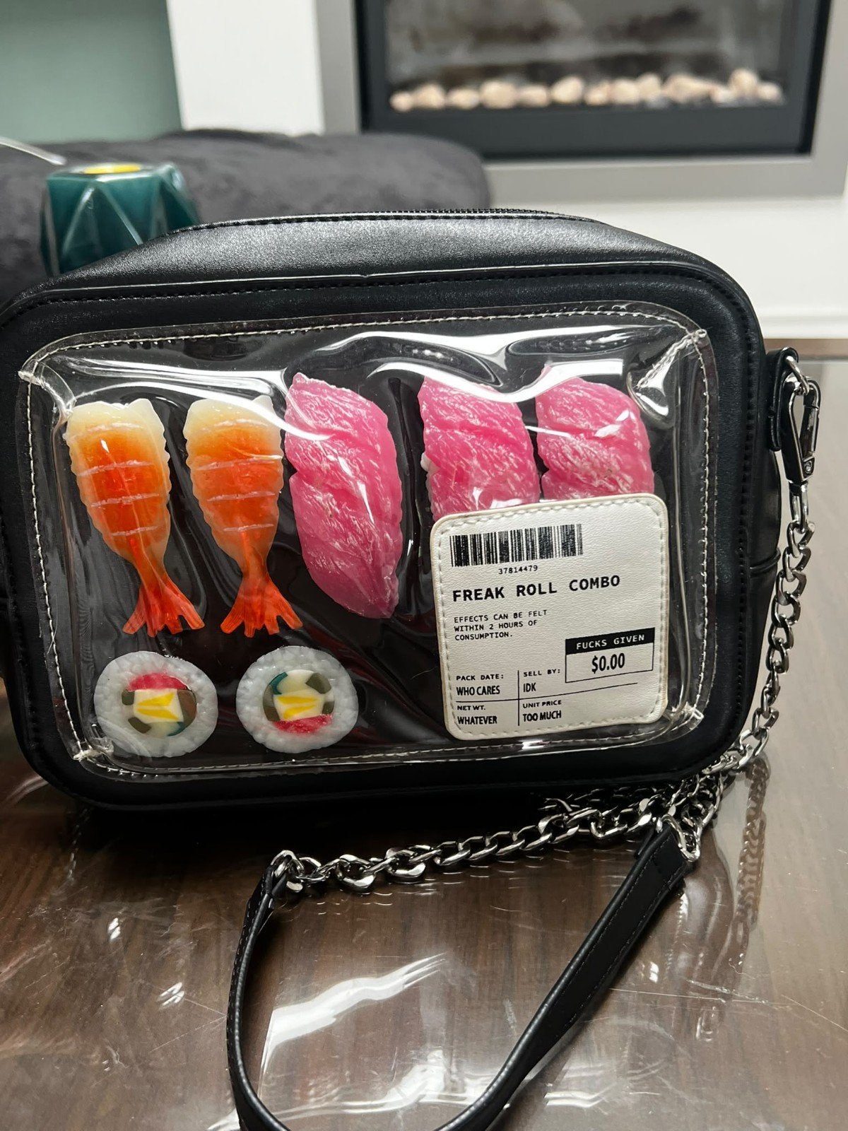 current mood/ freak roll combo crossbody bag., Ophalen of Verzenden, Zo goed als nieuw, Zwart, Handtas