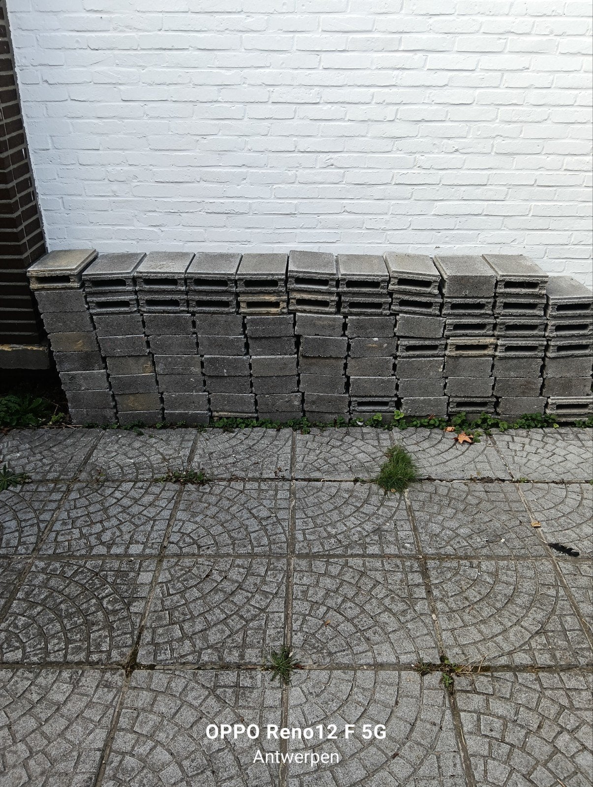 betonblok tand groef, Bricolage & Construction, Enlèvement, Comme neuf, Béton
