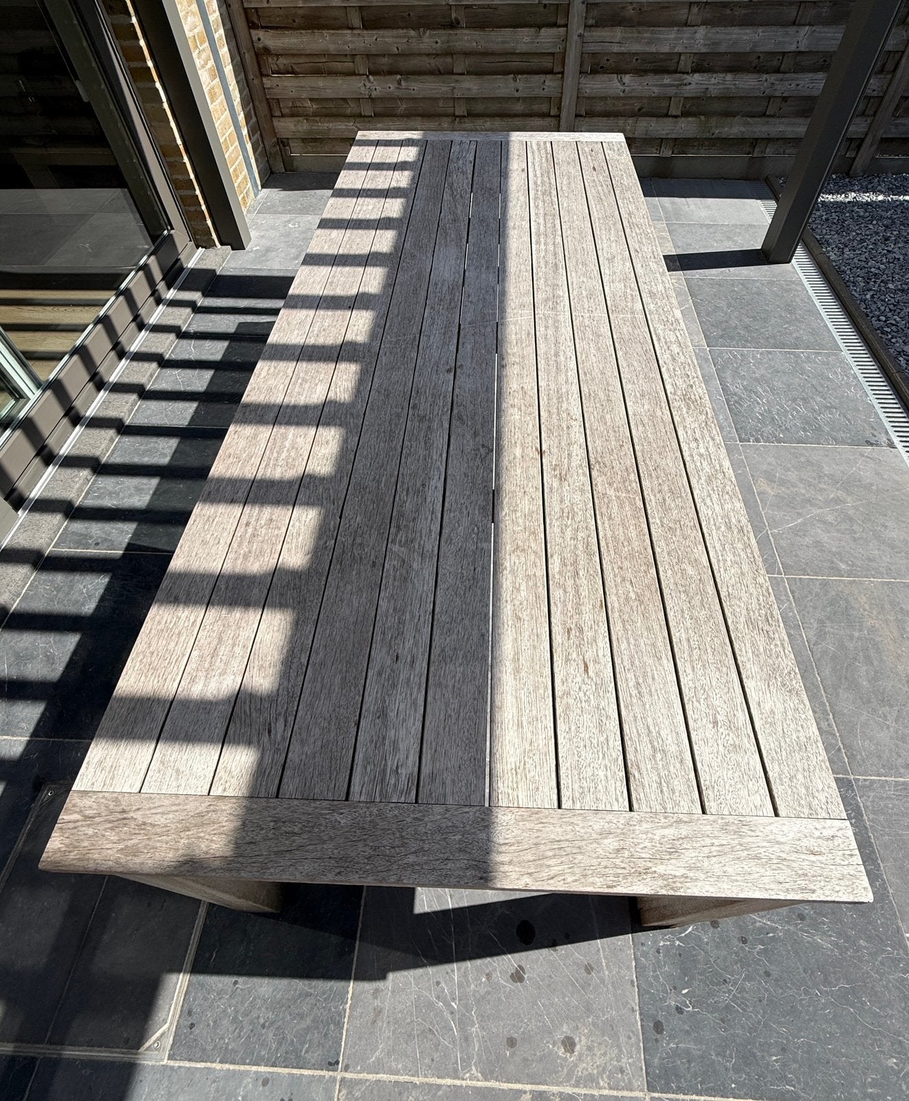 Tafel teak 240x100, Tuin en Terras, Ophalen, Gebruikt, Rechthoekig, Teakhout