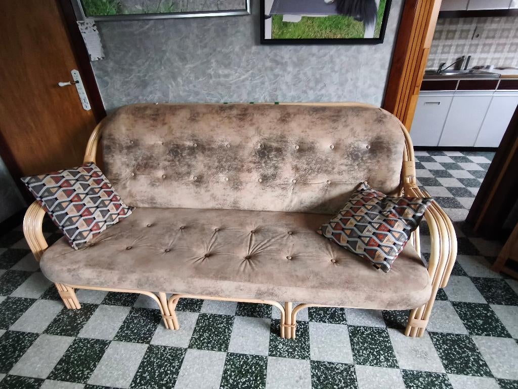 Bamboe salon, Ophalen, Gebruikt, Stof