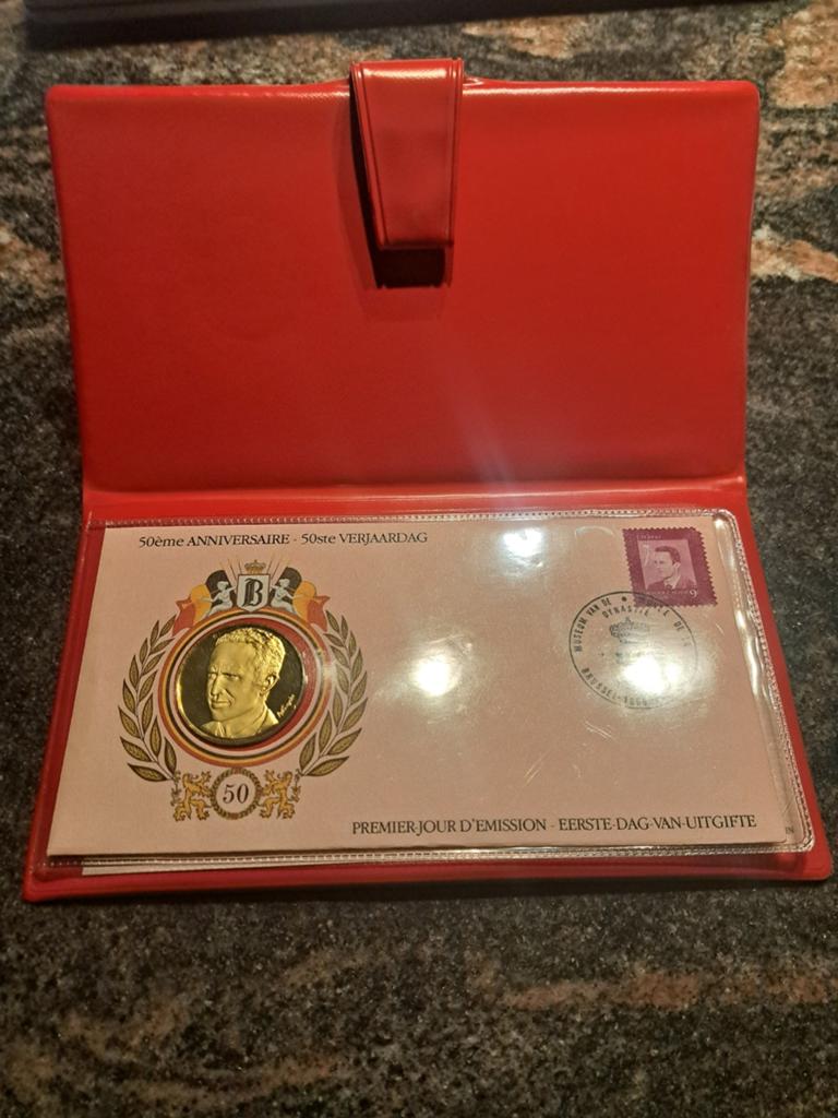 Verguld sterling zilver - Penning Koning Boudewijn 1980, Enlèvement