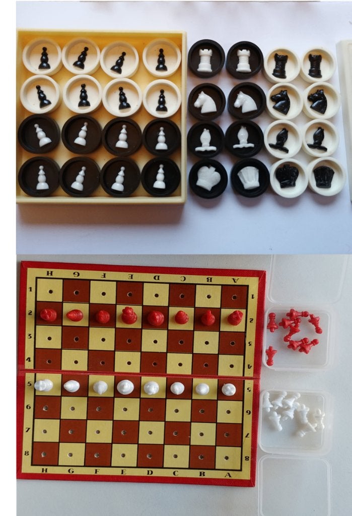 2 jeux d'échecs de voyage dont 1 lance, Hobby & Loisirs créatifs, Cinq joueurs ou plus, Enlèvement ou Envoi, Utilisé, Jeu de voyage