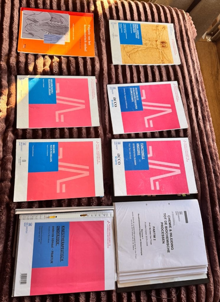 boeken revalidatiewetenschappen en kinesitherapie, Boeken, Ophalen of Verzenden, Zo goed als nieuw