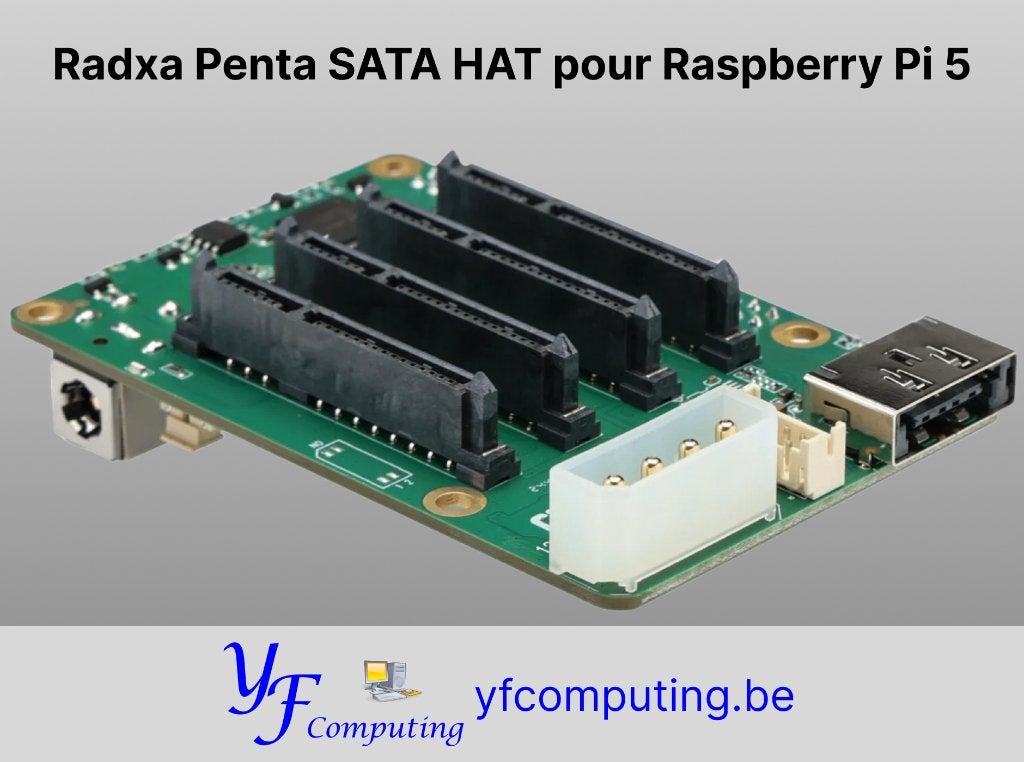 Radxa Penta SATA HAT pour Raspberry Pi 5 – Neuf, Enlèvement ou Envoi, Neuf
