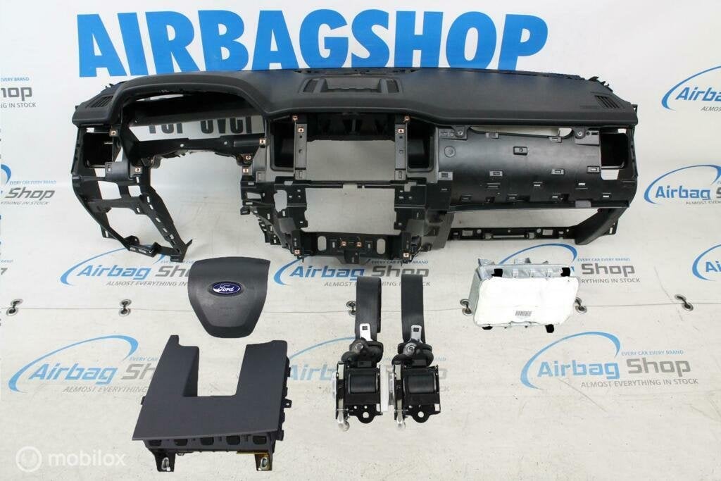 Airbag kit -Tableau de bord noir Ford Ranger (2015-2018), Gebruikt, Ophalen of Verzenden