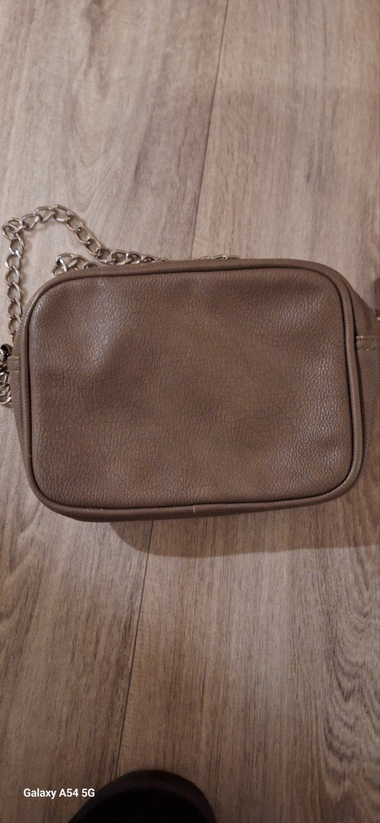 Kleine beige schoudertas, Handtassen en Accessoires, Ophalen, Zo goed als nieuw, Beige
