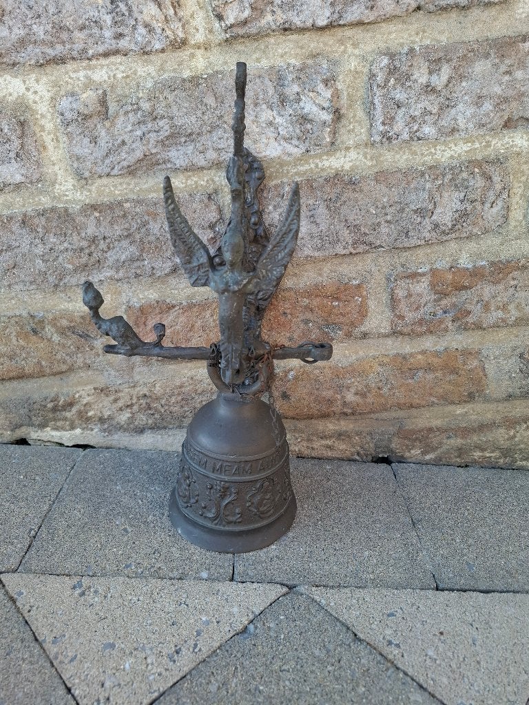 Bronzen kloosterbel, Antiek en Kunst, Antiek | Brons en Koper, Ophalen