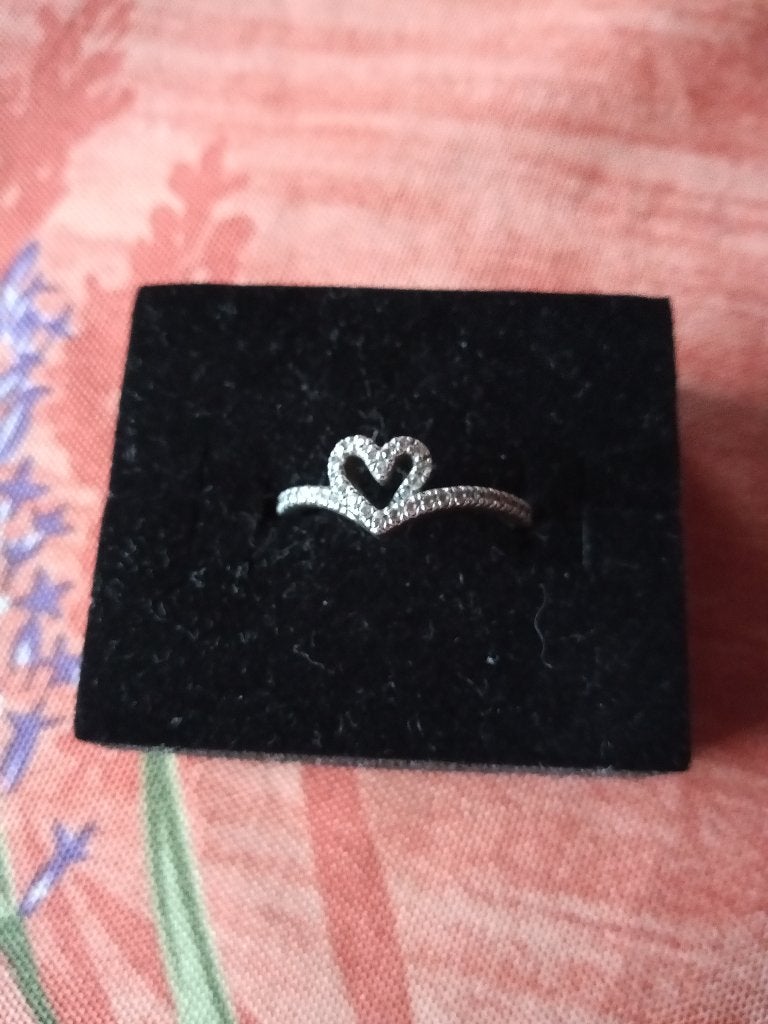 Bague coeur pandora, Enlèvement ou Envoi, Comme neuf, 17 à 18, Femme