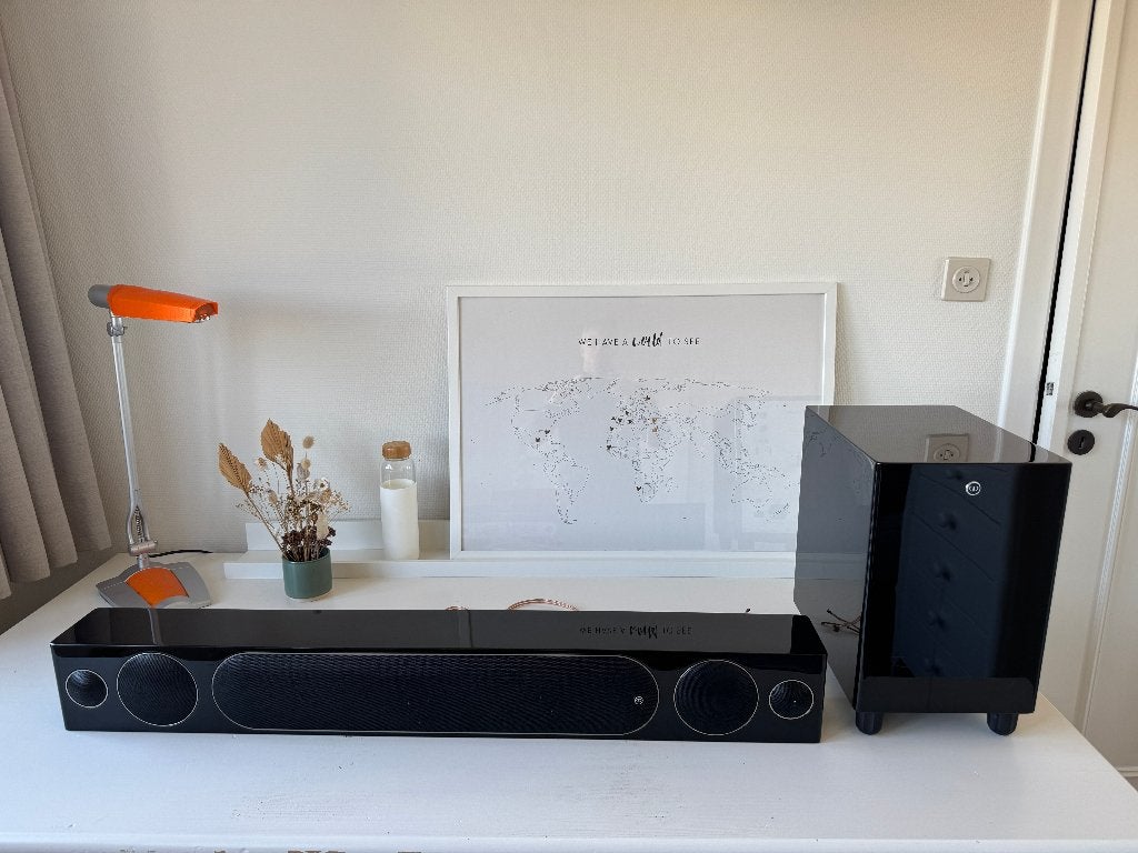 Speakerbar + Active Subwoofer - Monitor Audio, Audio, Tv en Foto, Ophalen, Zo goed als nieuw, Speakerset, Monitor Audio
