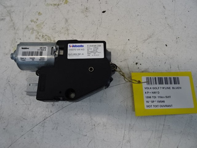 TOIT OUVRANT MOTEUR Volkswagen Golf VII (AUA) (8V3959591A), Volkswagen, Volkswagen AG, Utilisé, Kundenbetreuung@volkswagen.de