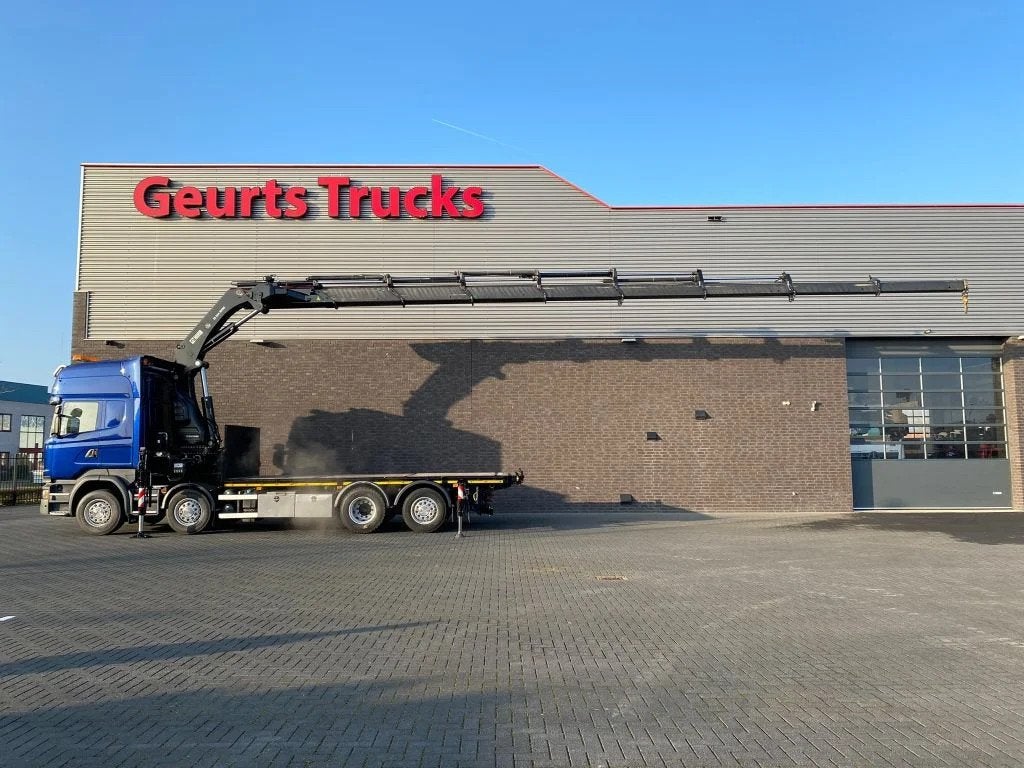 Scania R580 V8 8X2 + HIAB XS 544 E-8 HIPRO KRAAN/KRAN/CRANE/, Achat, Éclairage LED, Euro 6, Scania