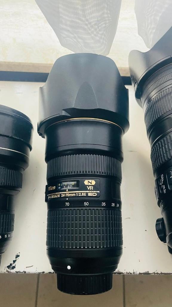 Nikon AF-S Nikkor 24-70 mm f/2.8E ED VR, Audio, Tv en Foto, Ophalen, Gebruikt, Zoom