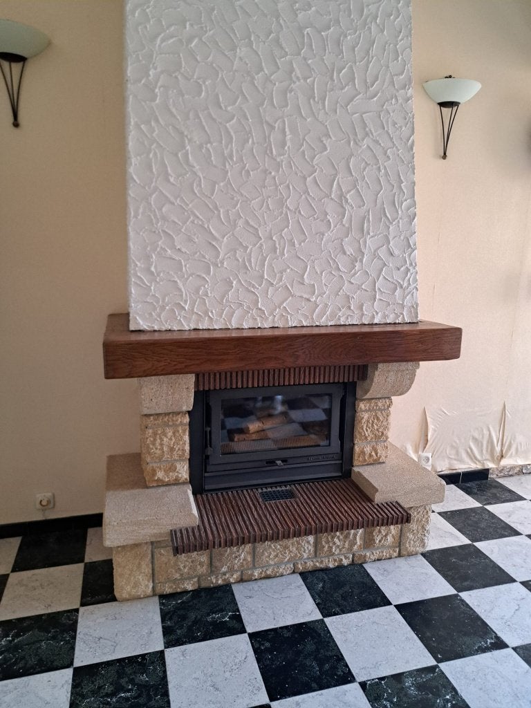 Cheminée + Insert, Enlèvement, Utilisé, Insert, Cheminée au bois