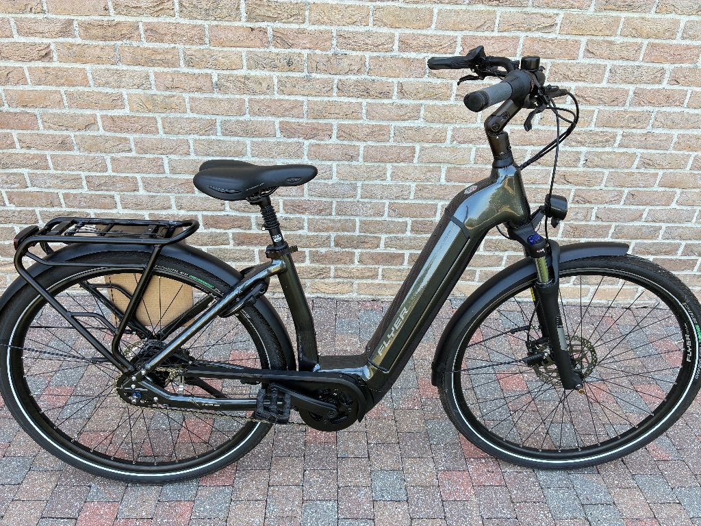 Elektrische damesfiets Flyer, Fietsen en Brommers, Zo goed als nieuw, 47 tot 51 cm, 50 km per accu of meer, Ophalen