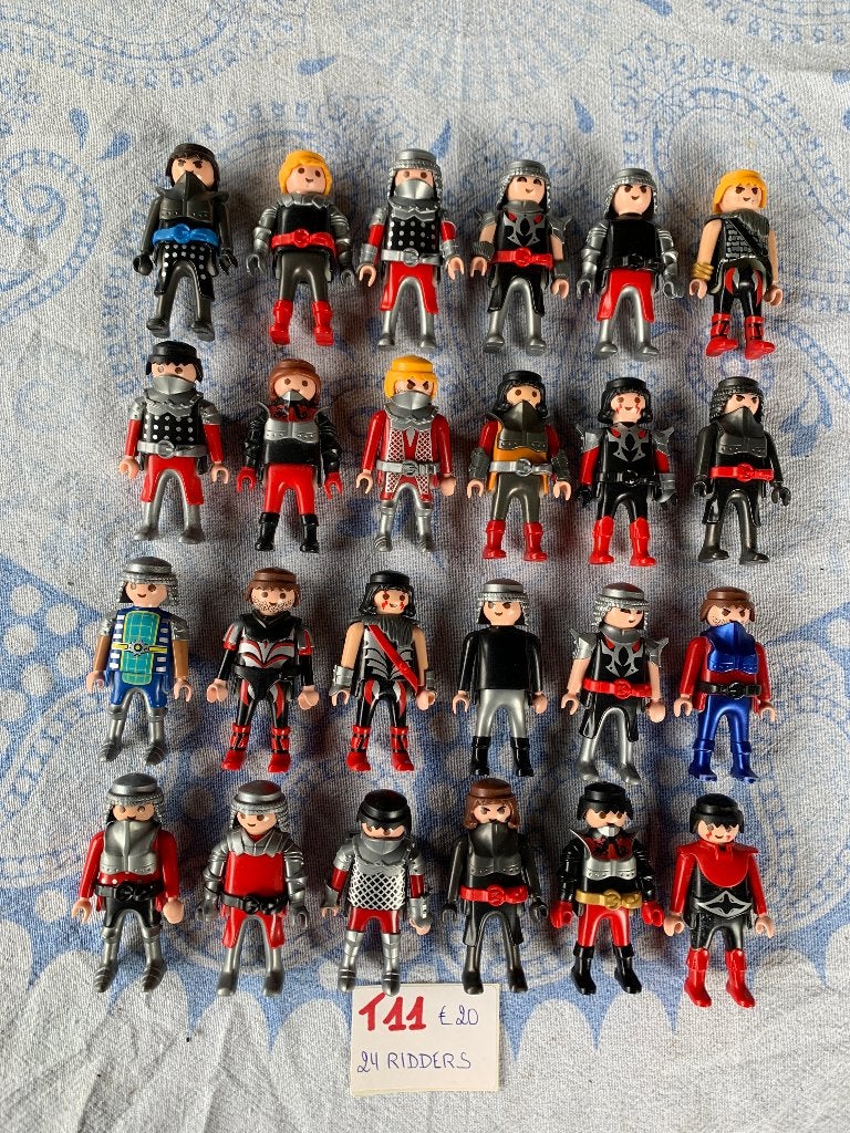 PLAYMOBIL: T11: LOT 24 RIDDERS, Kinderen en Baby's, Speelgoed | Playmobil, Losse onderdelen, Ophalen of Verzenden, Zo goed als nieuw