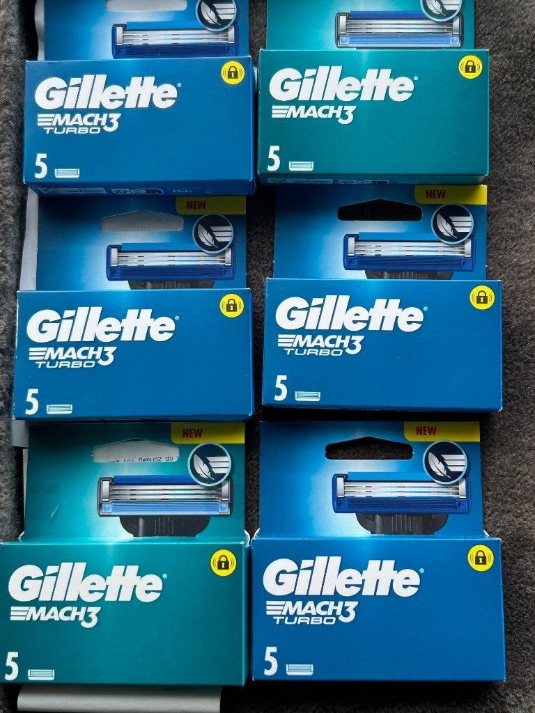 scheermesjes gillette mach 3 -  8 blisters van 5 mesjes, Ophalen of Verzenden, Nieuw