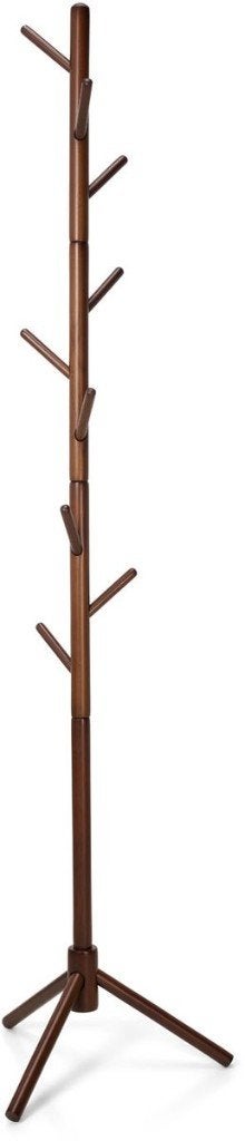 Staande Kapstok - Walnoot - 9 Haken - 180 cm, Ophalen, Gebruikt, Staande kapstok, 150 tot 200 cm