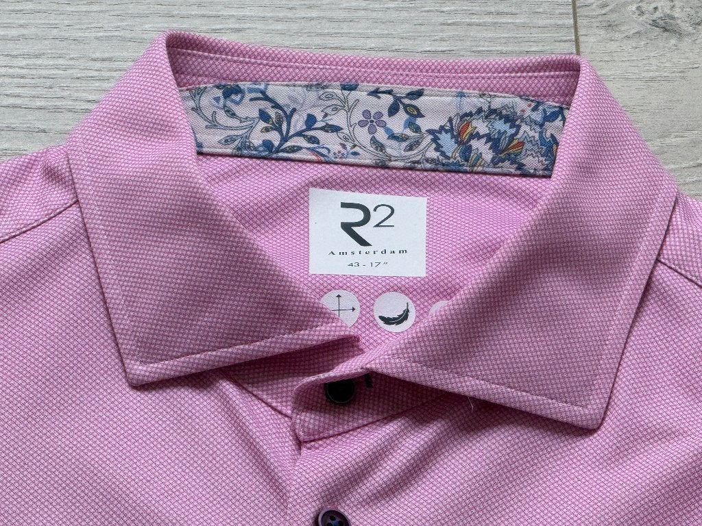 Herenhemden R2 Amsterdam maat 43 (2 stuks), Kleding | Heren, Ophalen of Verzenden, Zo goed als nieuw, Overige kleuren, R2 Amsterdam