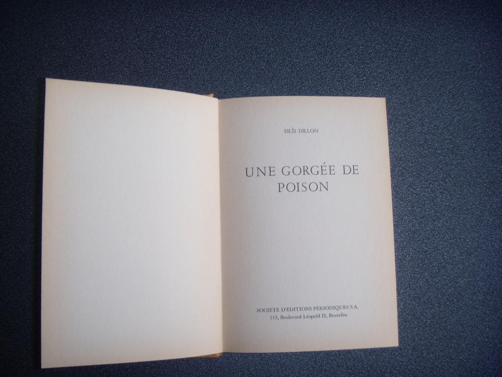 Une gorgée de poison - Eilis Dillon, Livres, Langue | Français, Utilisé, Enlèvement ou Envoi