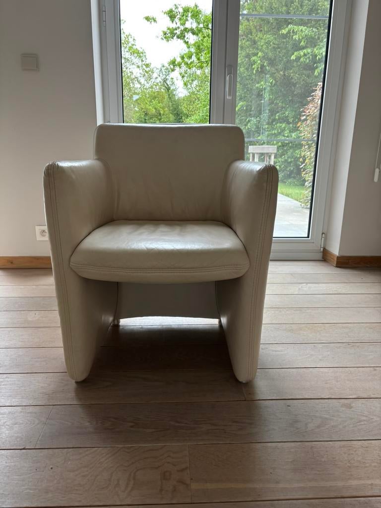 8 Lederen Tafelstoel/zetel, Ophalen, Gebruikt