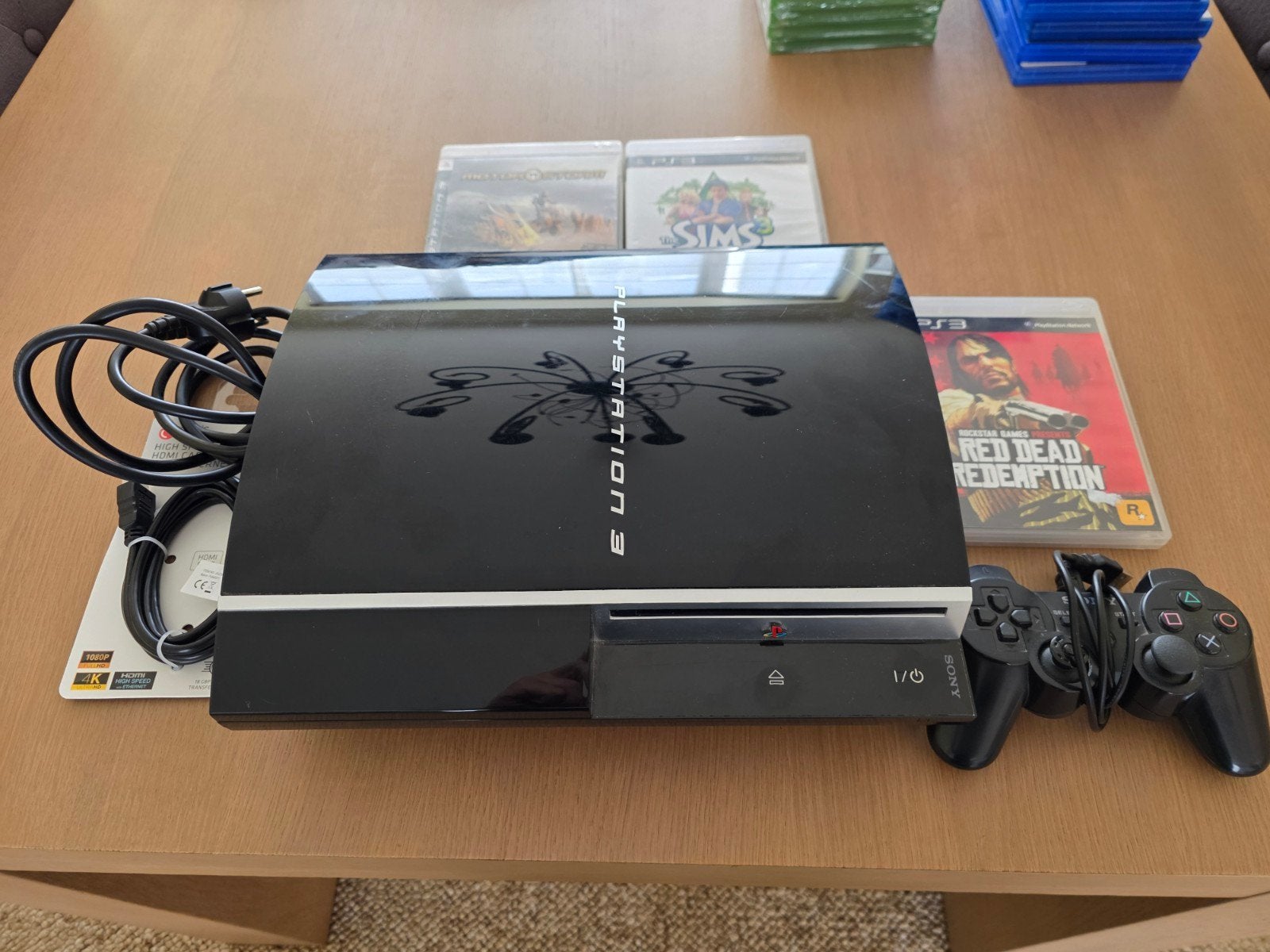 playstation 3 40GB + spelletjes, Games en Spelcomputers, Spelcomputers | Sony PlayStation 3, Ophalen, 40 GB, Phat, Met 1 controller