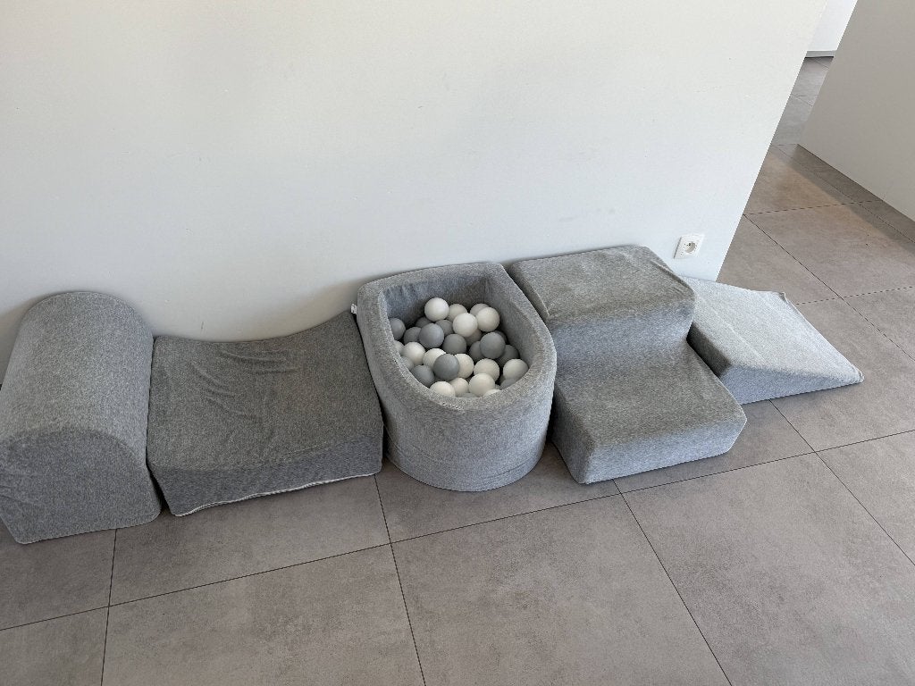 Piscine à balles en mousse + parcours, Enlèvement, Utilisé, Garçon ou Fille