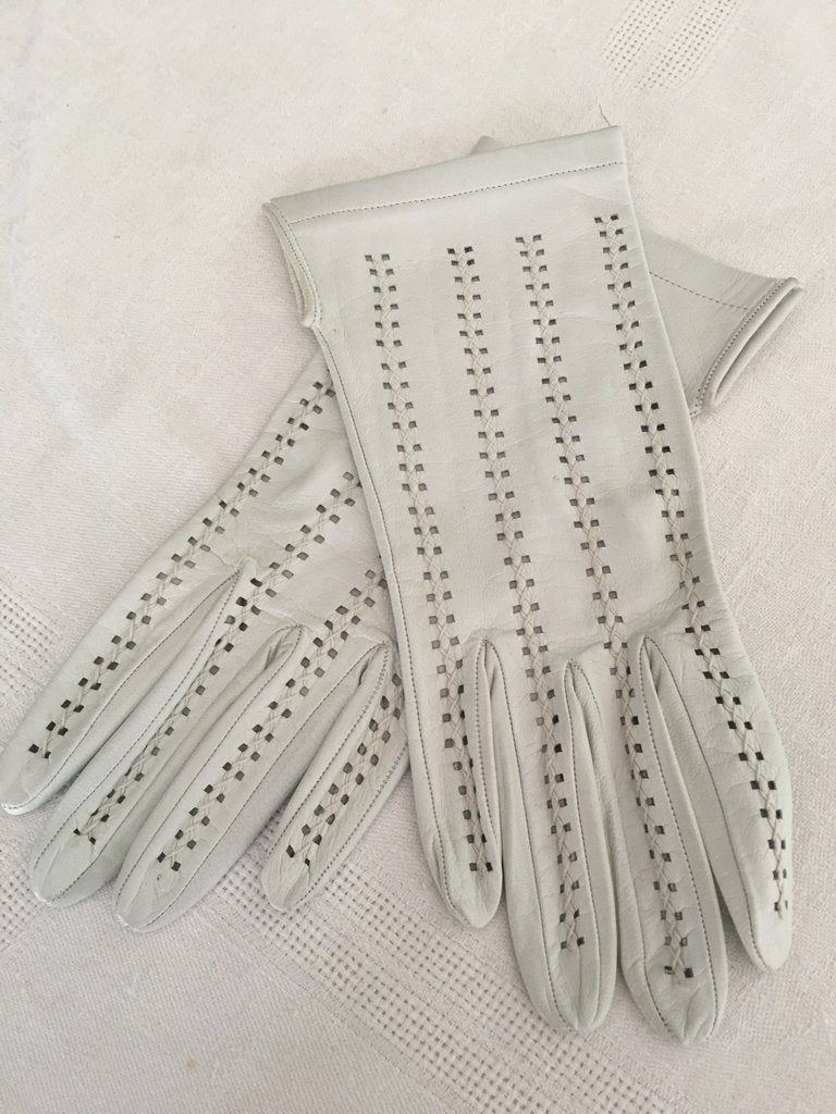 Vintage, nieuwe lederen dameshandschoenen, maat 7,5, Ophalen of Verzenden, Nieuw, Handschoenen