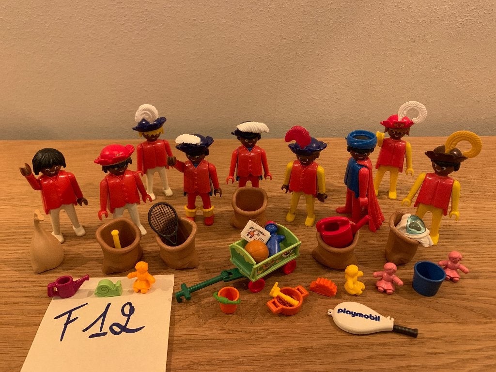 PLAYMOBIL F12: SUPERLOT 9 FIGUREN SINTERKLAAS, Kinderen en Baby's, Ophalen of Verzenden, Zo goed als nieuw, Losse onderdelen, Figuren