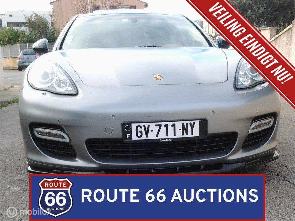 Porsche Panamera Turbo | 2010 | Route 66 Auctions, Auto's, Gebruikt, Zwart, Bedrijf, Handgeschakeld