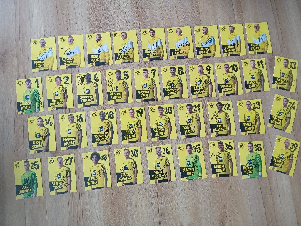 2021-2022 set spelerskaarten van Borussia Dortmund, Sport en Fitness, Voetbal, Nieuw, Clubaccessoires, Ophalen of Verzenden