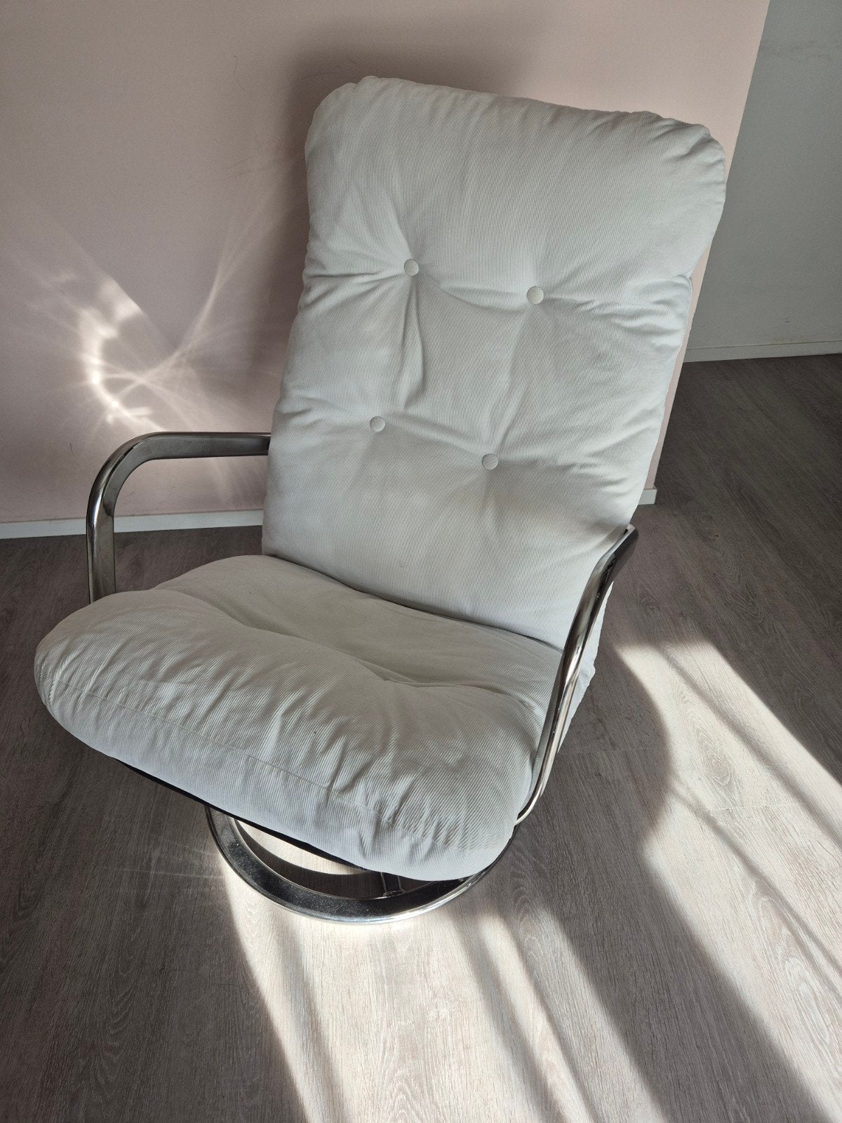 Draai fauteuil, heel goed staat, Ophalen, Metaal