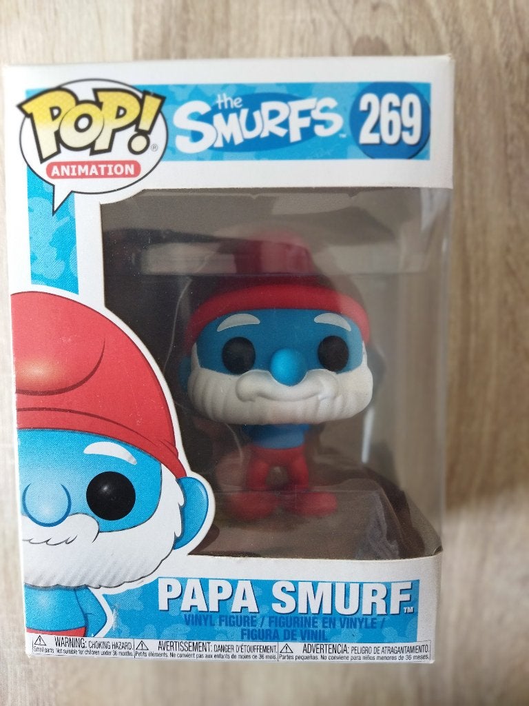 Big Smurf POP nine - karton - nummer 269., Verzamelen, Ophalen, Nieuw, Grote Smurf, Poppetje, Figuurtje of Knuffel