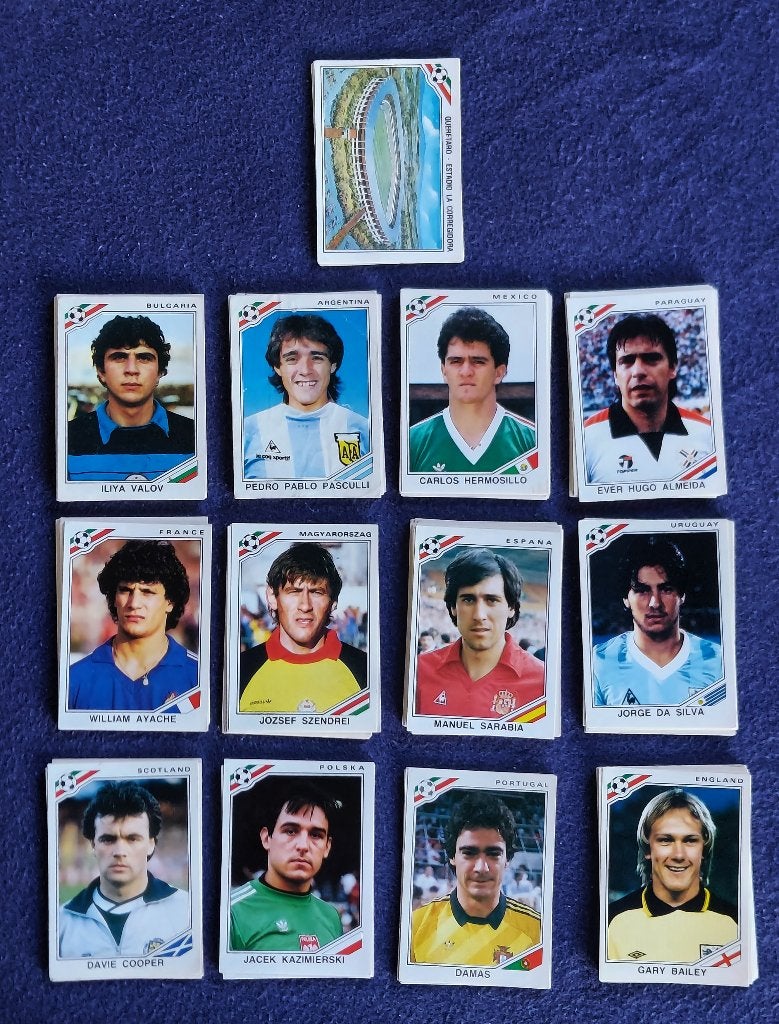 150 versch. Panini stickers voetbal ' WK Mexico 1986 ', Ophalen of Verzenden, Nieuw, Meerdere stickers