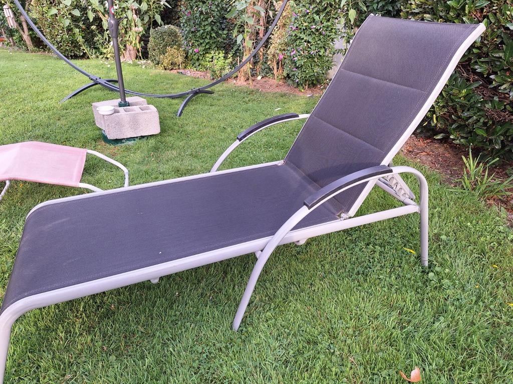 LOUNGESTOEL, Ophalen, Nieuw, Metaal, Verstelbaar