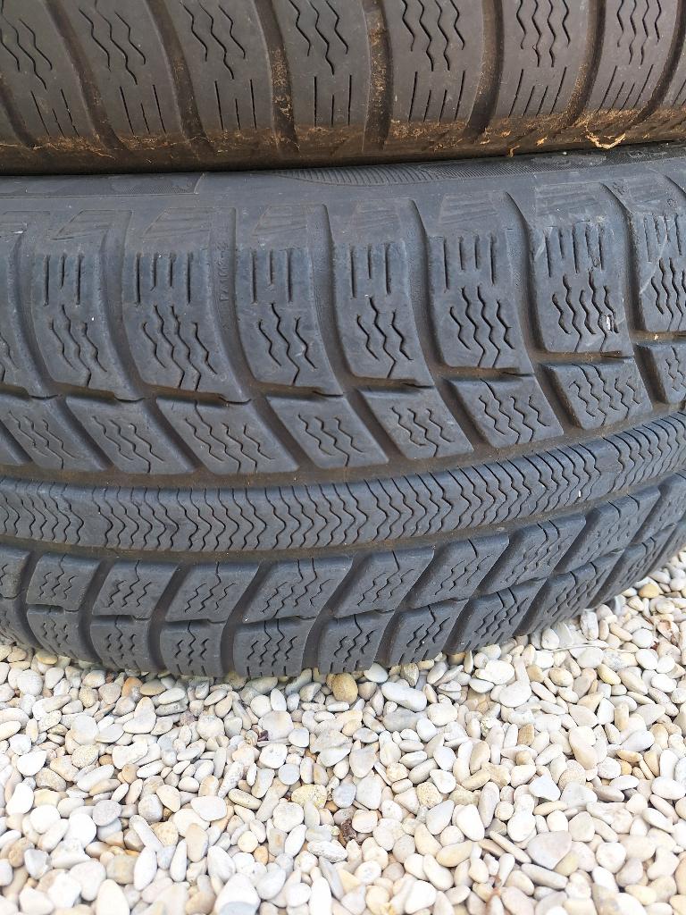 4 winterbanden  op velg, Auto-onderdelen, Ophalen, Gebruikt, 16 inch, Banden en Velgen