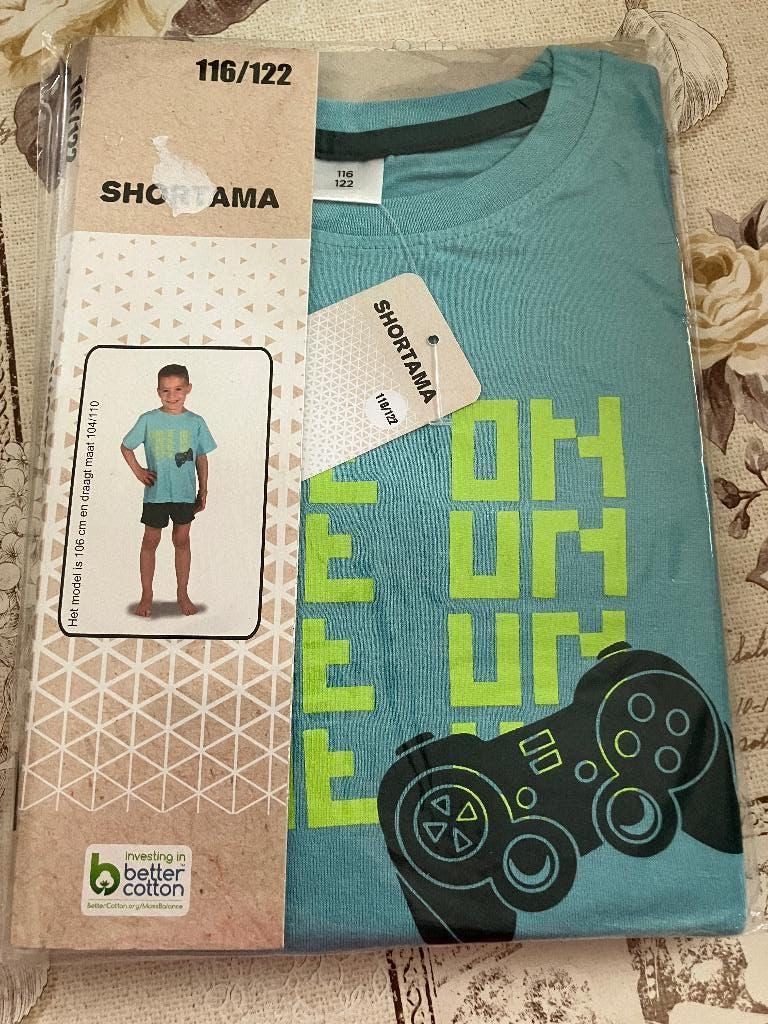 Nieuwe pyjama ' Game on ' Maat 116 /122, Ophalen of Verzenden, Nieuw, Jongen, Nacht- of Onderkleding
